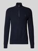 Polo Ralph Lauren Gebreide pullover met labelstitching Marineblauw gemêleerd
