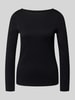 Christian Berg Woman Longsleeve mit Rundhalsausschnitt Black
