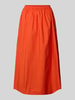 American Vintage Midirock mit elastischem Bund Modell 'BAILOW' Dunkelorange