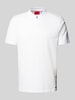 HUGO Regular fit poloshirt met labeldetail, model 'Dekok' Wit