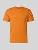 Napapijri T-Shirt mit Label-Stitching und Rundhalsausschnitt Orange