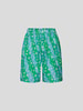 Marni Shorts mit Allover-Logo-Print Gruen