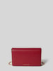 MICHAEL Michael Kors Clutch met runderleer en labelapplicatie, model 'JET SET' Rood