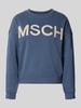 MSCH Copenhagen sweatshirt met verlaagde schouders Rookblauw