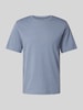 Jack & Jones T-Shirt mit geripptem Rundhalsausschnitt Rauchblau Melange