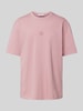 SERGIO TACCHINI T-shirt met labelstitching, model 'SIMBA' Oudroze