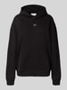 Calvin Klein Jeans Bluza z kapturem i kieszenią kangurką Czarny
