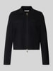 Christian Berg Woman Regular fit gebreid jack van pure viscose Zwart