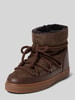 INUIKII Snowboots met labelstitching, model 'CLASSIC' Donkerbruin