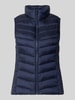 Jake*s Casual Regular Fit Weste mit Stehkragen Dunkelblau