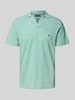 Tommy Hilfiger Regular Fit Poloshirt aus reiner Baumwolle Hellgruen Melange