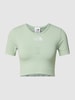 The North Face Kort T-shirt met labeldetail, model 'NEW SEAMLESS' Mintgroen