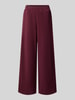 Jake*s Casual Weite Hose mit elastischem Bund Pflaume