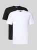 Hugo Blue Regular Fit T-Shirt Set im 2er-Pack Modell 'BLUE2_NAOLO' Black