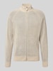 JAKE*S STUDIO MEN Cardigan met opstaande kraag en ritssluiting Ecru