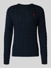 Polo Ralph Lauren Gebreide pullover met labelstitching Marineblauw