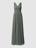 TROYDEN COLLECTION Abendkleid mit Taillenpasse Mint