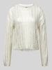 Only Comfort fit gebreide pullover in metallic look, model 'Kama' Zilver