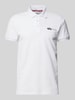 Alpha Industries Regular fit poloshirt met labelprint Wit