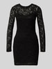 Only Tailliertes Minikleid mit Spitzen-Detail Modell 'BLAISE' Black