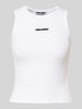 Review Tanktop mit Label-Stitching Weiss
