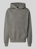 PEGADOR Oversized Hoodie aus Baumwoll-Mix Dunkelgrau