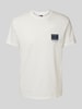 Tommy Jeans T-shirt met labelprint Offwhite