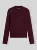 Tommy Hilfiger slim fit shirt met lange mouwen van puur katoen Donkerrood