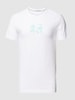 Calvin Klein Jeans T-Shirt mit Label-Print Weiss