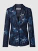 White Label Blazer met all-over print Marineblauw