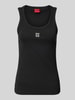 HUGO Tanktop mit Label-Stitching Modell 'Datamia' Black