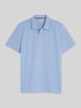 Tom Tailor Regular Fit Poloshirt aus Baumwoll-Mix Hellblau