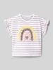 Name It T-Shirt mit Rundhalsausschnitt Modell 'JADEY' Weiss