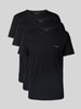 PAUL SMITH T-Shirt aus Viskose mit Label-Print im 3er-Pack Black