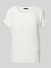 Oui T-Shirt aus Viskose mit Seitenschlitzen Modell 'AYANO' Offwhite