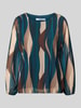 ZABAIONE Blouse met plissévouwen model 'Re44ynaa' Donkergroen