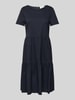 ROBE LÉGÈRE Knielange jurk in laagjeslook Marineblauw