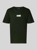 Jack & Jones T-Shirt mit Label-Print und Rundhalsausschnitt Dunkelgruen