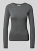 MSCH Copenhagen Longsleeve mit Rundhalsausschnitt Modell 'Betrina' Mittelgrau Melange