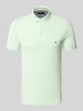 Tommy Hilfiger Slim Fit Poloshirt aus Baumwoll-Elasthan-Mix Hellgruen