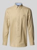 Tommy Hilfiger Regular Fit Freizeithemd aus Baumwoll-Leinen-Mix Beige