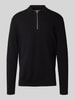 Only & Sons Regular fit gebreide pullover van katoenmix, model 'PHIL' Zwart