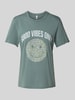 Only Regular Fit T-Shirt aus reiner Baumwolle Modell 'LISA' Schilf