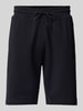 Napapijri Regular Fit Sweatshorts mit elastischem Bund Modell 'NALIS' Black