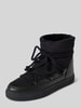 INUIKII Lederstiefel mit Label-Schriftzug Black