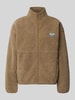 American Vintage Regular Fit Jacke aus Teddyfell Modell 'Hoktown' Mittelbraun