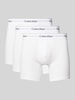Calvin Klein Underwear Boxershort met elastische band met label in een set van 3 stuks Wit