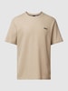 BOSS T-Shirt mit Label-Stitching Beige
