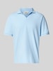 MC2 Saint Barth Regular fit poloshirt met V-hals, model 'CHARLES' Lichtblauw
