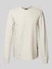 G-Star Raw Longsleeve mit Sturkturmuster Offwhite